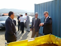 36 OSEI CEO and Chairman meeting with Petyronas Oil officials from Kuala Lampure, at test site to discuss the use of OSE II in the countries they do
