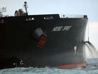 1 A South Korea, The Hebie Spirit Oil tanker was torn open by a passing crane and spilled over 10,500 tons of oil into the South Korean sea