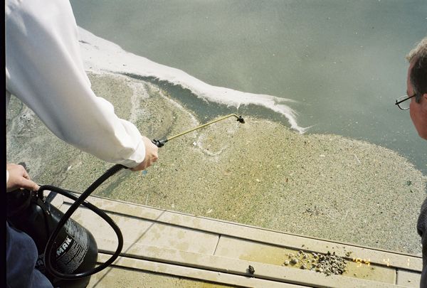 3/5 OSE II was applied infront of the skimming wiers