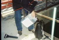 2/3 The inlet surface area and depth of contaminant was determined and then OSE II was applied unmixed since the water was already in the retention in